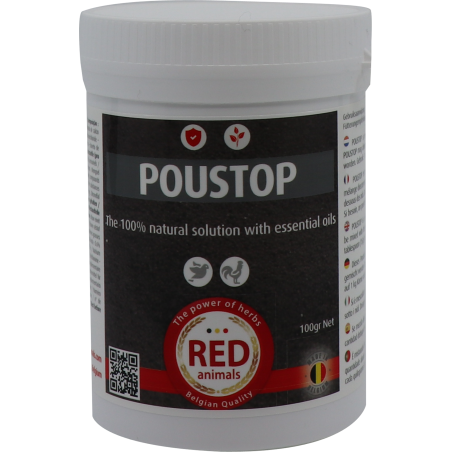 Pohstop poudre (poux rouges) 100gr - Red Animals RA019.01 Red Animals 8,50 € Ornibird