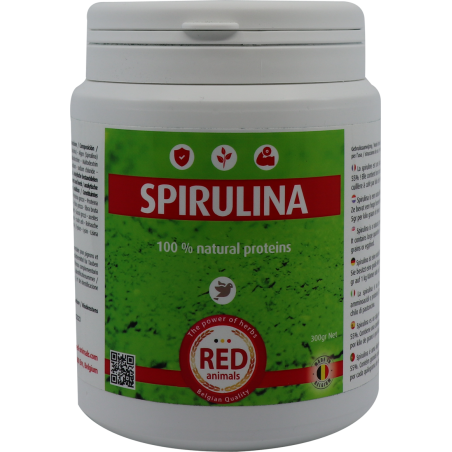 Spirulina (source de proteines, algues) 300gr - Red Animals RA023.02 Red Animals 19,90 € Ornibird