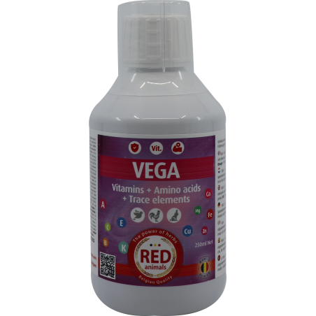 Vega (tout inclus: vitamines, acides aminés, électrolytes) 250ml - Red Animals 31122 Red Animals 15,90 € Ornibird