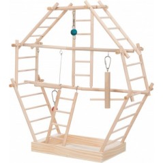 Plateau de jeu en bois avec échelles 44x44x16cm - Trixie à 29,95 € - Trixie - 5659 - Jouets