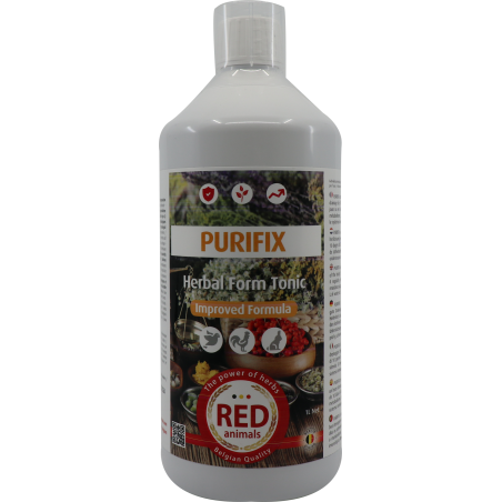 Purifix (purification, renforce la résistance) 1L - Red Animals à 29,50 € - Red Animals - RAPUF - Red Pigeon - Produits pour ...