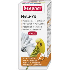 Multi-Vit pour perroquets 20ml - Beaphar à 7,95 € - Beaphar - 16104 - Vitamines et Compléments