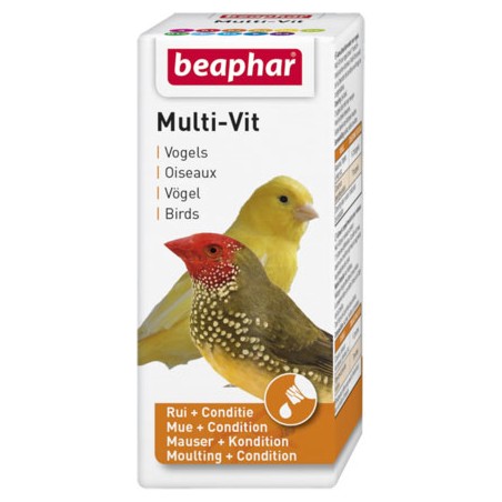 Multi-Vit pour oiseaux 20ml - Beaphar à 7,95 € - Beaphar - 16101 - Vitamines et Compléments