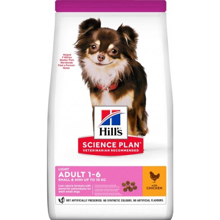 Science Plan aliment pour Chien Adulte Small & Mini Light au Poulet 1,5kg - Hill's 604236 Hill's 19,95 € Ornibird