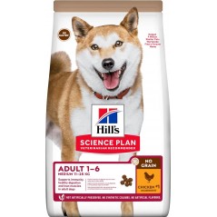 Science Plan NO GRAIN aliment pour Chien Adulte de Race Moyenne au Poulet 2,5kg - Hill's à 28,95 € - Hill's - 605374 - Hill's