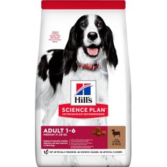 Science Plan aliment pour Chien Adulte Medium à l'Agneau et au Riz 12kg - Hill's à 75,75 € - Hill's - 604277 - Hill's