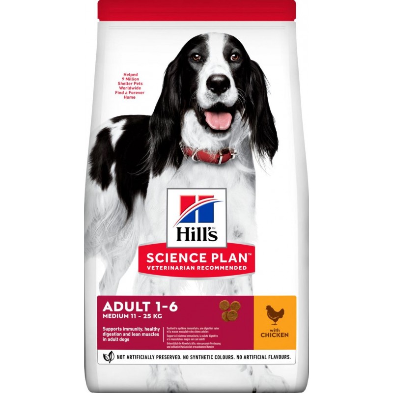 Science Plan aliment pour Chien Adulte Medium au Poulet 12kg - Hill's