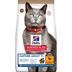 Science Plan NO GRAIN aliment pour Chat Adulte Mature au Poulet 1,5kg - Hill's à 29,50 € - Hill's - 605369 - Hill's