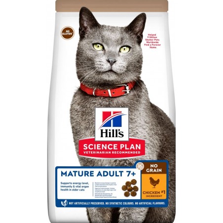 Science Plan NO GRAIN aliment pour Chat Adulte Mature au Poulet 1,5kg - Hill's 605369 Hill's 29,50 € Ornibird