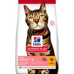 Science Plan aliment pour Chat Adulte Light Poulet 1,5kg - Hill's à 27,95 € - Hill's - 604080 - Hill's