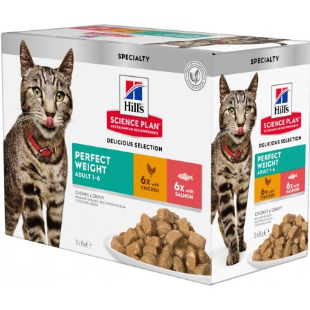 Science Plan Feline Perfect Weight 12x85gr - Hill's à 20,60 € - Hill's - 604016 - Hill's