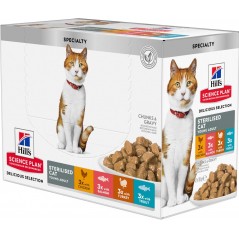 Science Plan Sterilised Chat Young Adult Cat Food 12x85gr - Hill's à 20,60 € - Hill's - 607318 - Hill's