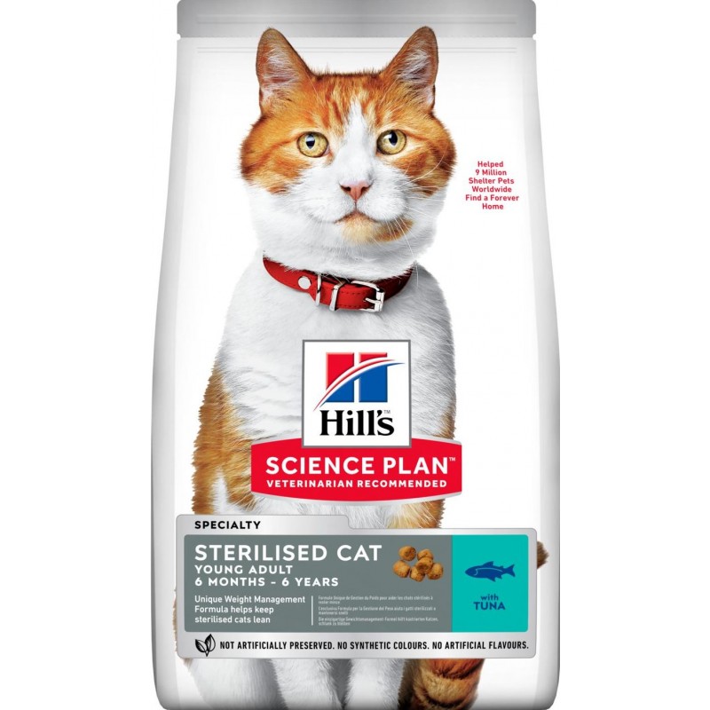 Science Plan aliment pour Chat Adulte Stérilisé au thon 3kg - Hill's