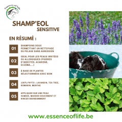 Shamp'eol Sensitive Shampoing au PH neutre pour peau sensibles 200ml - Essence of Life (chien, chat) à 13,90 € - Essence Of L...