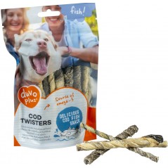 Twisters Cabillaud 100gr +/-21st - Duvo+ à 6,95 € - Duvo + - 12191 - Snacks à la viande