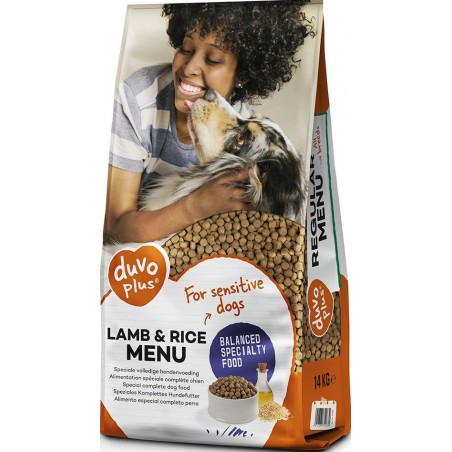 Menu chien Agneau & riz 14kg - Duvo+ à 39,65 € - Duvo + - 12196 - Nourriture