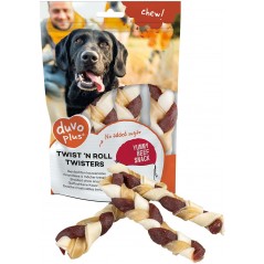 Twist'n Roll Twisters Boeuf 12,5cm 3pcs - Duvo+ à 4,45 € - Duvo + - 12666 - Snacks à la viande