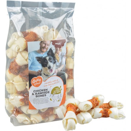 Os de peau de boeuf & poulet 1kg +/-32st - Duvo+ à 40,00 € - Duvo + - 11997 - Os à mâcher
