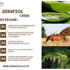 Derm'eol Crème Crème apaisante pour les démangeaisons 500ml - Essence of Life à 34,50 € - Essence Of Life - CHEV-1234 - Soins