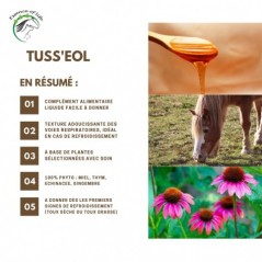 Tuss'eol Sirop pour la toux 500ml - Essence of Life à 39,90 € - Essence Of Life - CHEV-1313 - Vitamines et Compléments