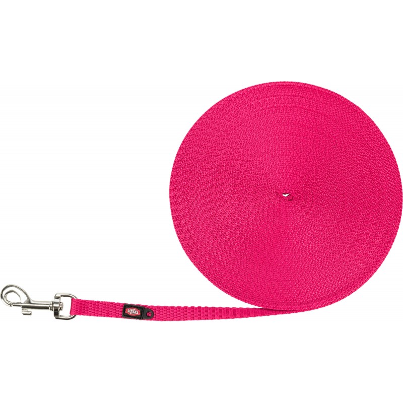 Laisse à pister, extrêmement légère Fushia XS/S 10mm/15m - Trixie