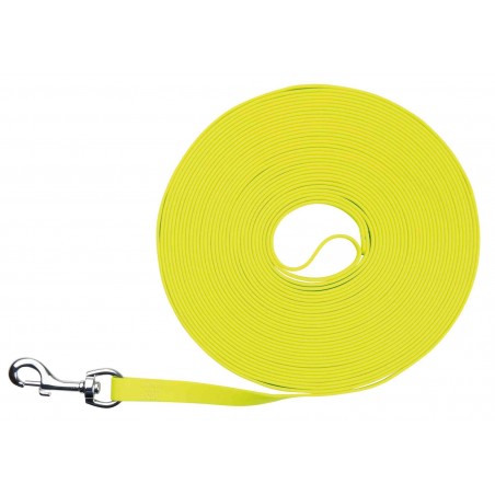 Easy Life Laisse à pister Jaune Fluo M/XL 17mm/5m - Trixie à 25,00 € - Trixie - 20717 - Nylon prémium couleur unie