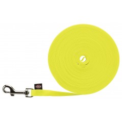 Easy Life Laisse à pister Jaune Fluo M/XL 17mm/10m - Trixie à 40,00 € - Trixie - 20718 - Nylon prémium couleur unie