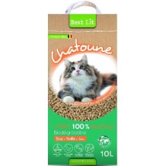 Chatoune Litière Végétal Lin, Paille, Bois 10L à 6,95 € - Grizo - 405500 - Litière pour chat