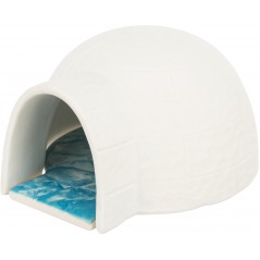 Igloo avec plateau rafraîchissant 13x9x15cm (Souris, Hamsters) - Trixie à 10,00 € - Trixie - 63014 - Lits, grottes & tunnels