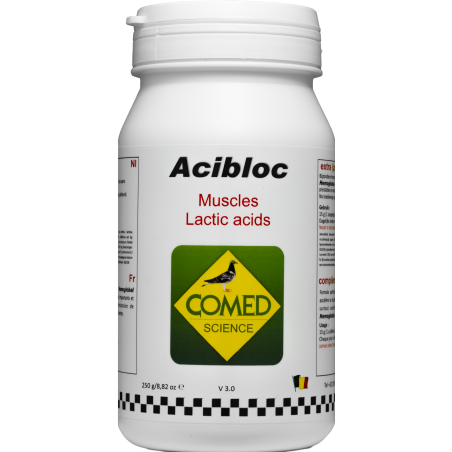 Acibloc , neutralise l’acidification des muscles pendant l’effort 250gr - Comed à 29,09 € - Comed - 72660 - Complément Alimen...