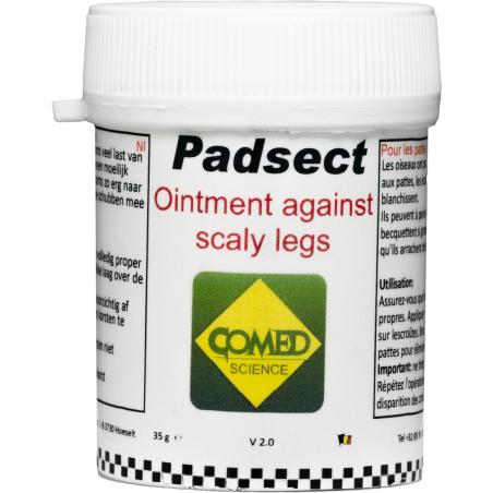 Padsect, pommade contre les pattes croûteuses 35gr - Comed à 7,50 € - Comed - 83001 - Comed