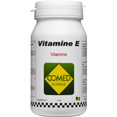 Vitamine E 5%, pour une fertilité accrue au moment de l'élevage 250gr - Comed à 19,75 € - Comed - 82470 - Comed