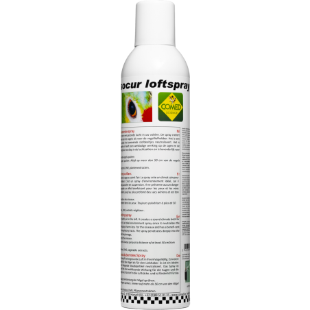 Lisocur Loftspray Bird, spray rafraîchissant et purifiant 400ml - Comed à 18,95 € - Comed - 82471 - Comed
