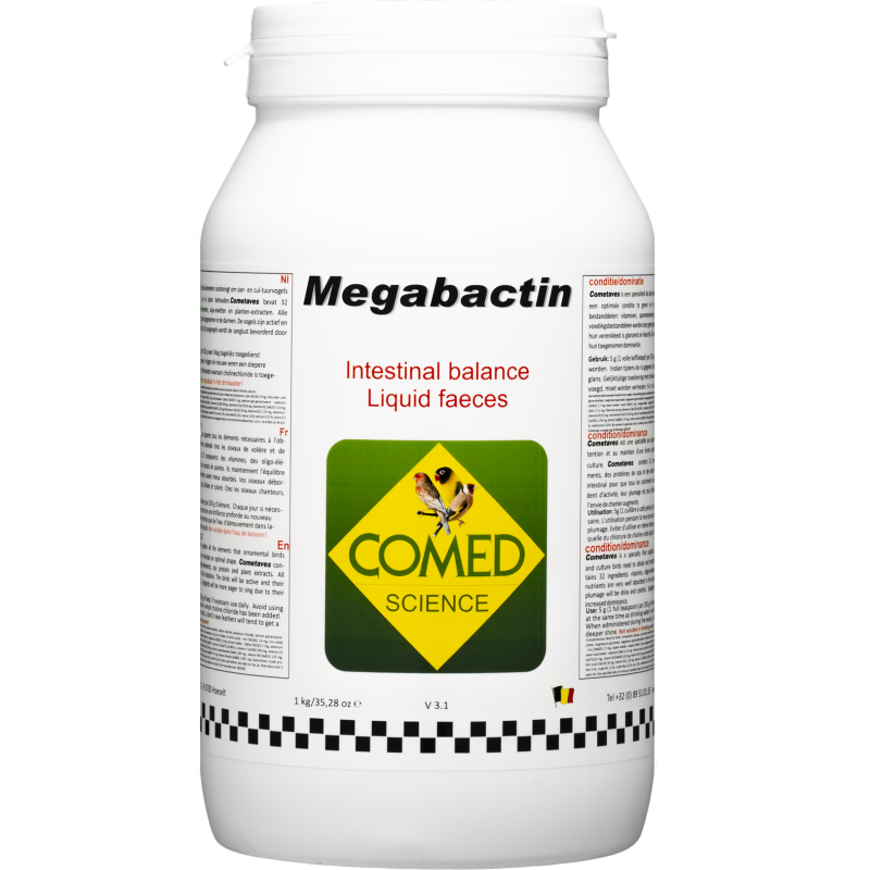 Megabactin Bird, maintien l’équilibre intestinal 1kg - Comed