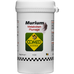 Murium Bird, aide à la croissance des plumes et prévient les mues difficiles 70gr - Comed 82230 Comed 9,00 € Ornibird