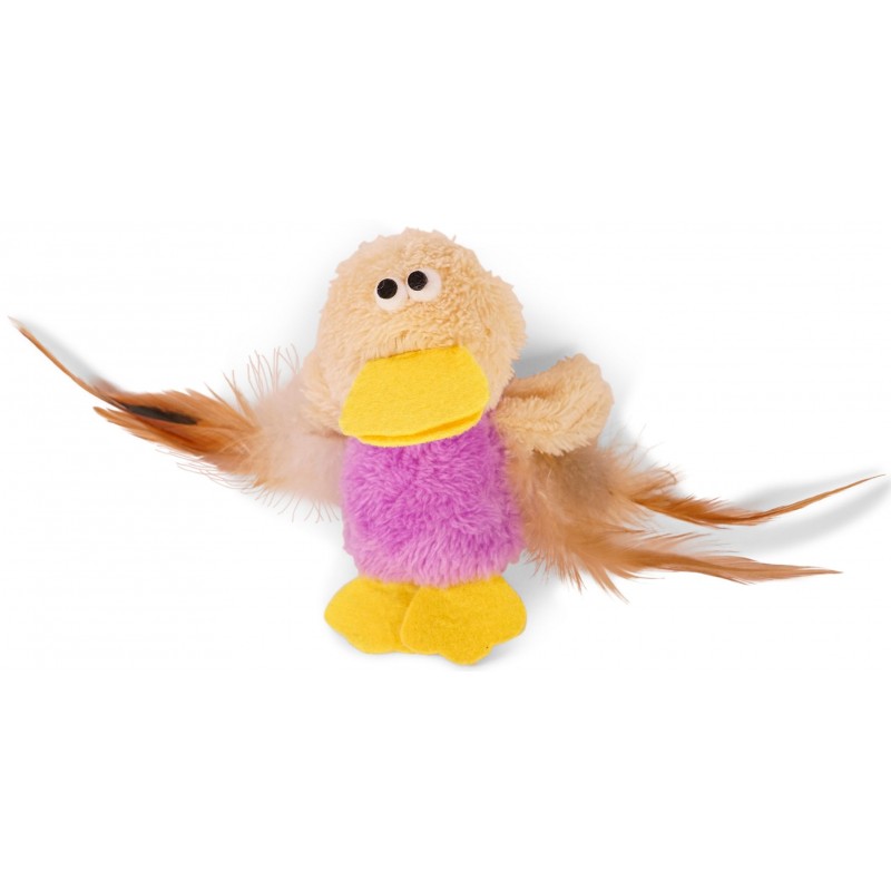 Jouet chat peluche Ducky lavande 14cm - Vadigran