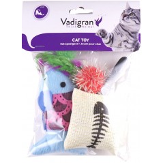 Jouet chat Fish and Fun 3x - Vadigran à 4,65 € - Vadigran - 14307 - Souris et peluche