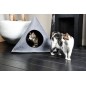 Hellen maison de chats Anthracite 80x80x75cm - Ebi