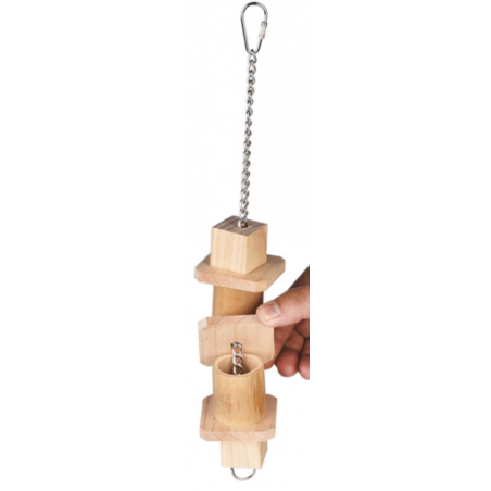 Bambou suspendu jouets pour oiseaux