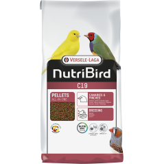 C19 Tropical Granulés extrudés - aliment d'élevage pour canaris, oiseaux exotiques et indigènes 10kg - Nutribird 422110 Nutri...