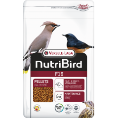 F16 Granulés extrudés - aliment d'entretien pour oiseaux frugivores et insectivores 800gr - Nutribird à 8,25 € - Nutribird - ...