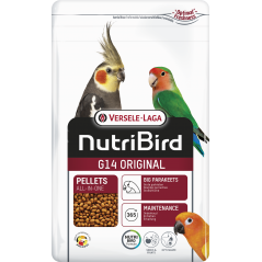 G14 Granulés extrudés - aliment d'entretien pour grandes perruches 1kg - Nutribird à 10,70 € - Nutribird - 422113 - Nutribird