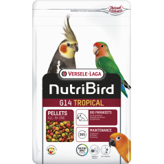 G14 Tropical Granulés extrudés - aliment d'entretien pour grandes perruches 3kg - Nutribird à 20,40 € - Nutribird - 422116 - ...