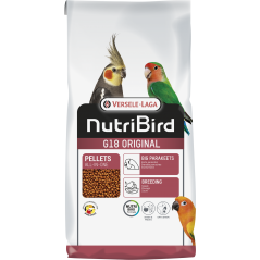 G18 Original Granulés extrudés - aliment d'élevage pour grandes perruches 10kg - Nutribird à 55,30 € - Nutribird - 422118 - N...