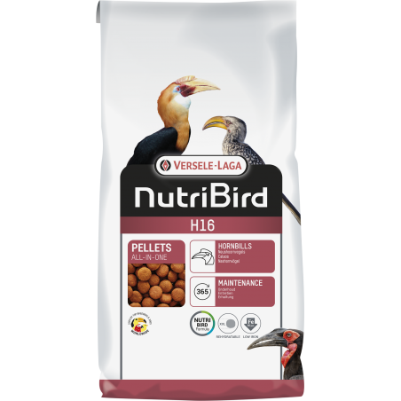 H16 Tropical Granulés extrudés - aliment d'entretien pour les calaos 10kg - Nutribird 422120 Nutribird 58,25 € Ornibird