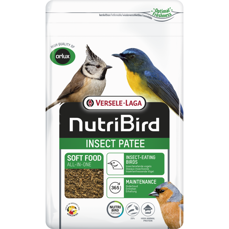 Insect Patée Aliment complet pour oiseaux insectivores 1kg - Nutribird