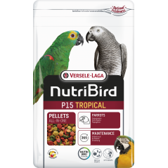 P15 Tropical Granulés extrudés - aliment d'entretien pour perroquets 3kg - Nutribird à 28,45 € - Nutribird - 422129 - Nutribird