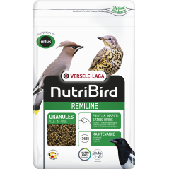 Remiline Granulés universels aux baies – aliment d'entretien pour oiseaux frugivores et insectivores 1kg - Nutribird à 3,80 €...