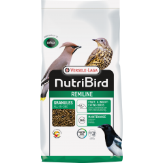 Remiline Granulés universels aux baies – aliment d'entretien pour oiseaux frugivores et insectivores 25kg - Nutribird à 58,40...