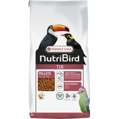 T16 Granulés extrudés - aliment d'entretien pour grands oiseaux frugivores et insectivores 10kg - Nutribird à 55,65 € - Nutri...